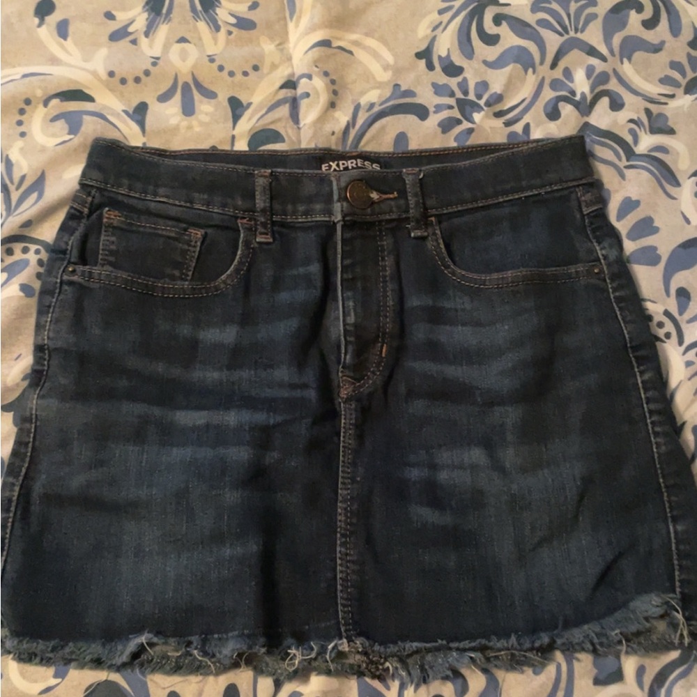 Express Blue Mini Skirt Casual